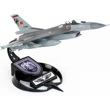 Akba Model Akbamodel 1/48 Ölçek, F-16 Atmaca Filo Muharip Savaş Uçağı, Sergilemeye Hazır Standlı Model