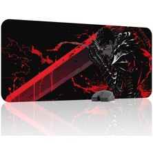 mousepad bastir Berserk Kaymaz Dikişli Kauçuk Oyuncu Mousepad V2 - 90X40 Xxl Gaming Mouse Pad Fare Altlığı