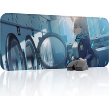 mousepad bastir Blue Archive Kaymaz Dikişli Kauçuk Oyuncu Mousepad V4 - 70X30 Xl Gaming Mouse Pad Fare Altlığı