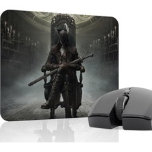 mousepad bastir Bloodborne Kaymaz Dikişli Kauçuk Oyuncu Mousepad V1 - 22X18 Gaming Mouse Pad Fare Altlığı