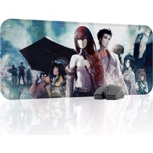 mousepad bastir Steins;gate Kaymaz Dikişli Kauçuk Oyuncu Mousepad V1 - 70X30 Xl Gaming Mouse Pad Fare Altlığı