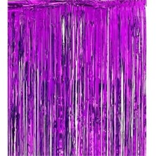 Tahtakale Işıltılı Duvar ve Kapı Perdesi Mor Renk