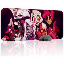 mousepad bastir Hazbin Hotel Kaymaz Dikişli Kauçuk Oyuncu Mousepad V2 - 70X30 Xl Gaming Mouse Pad Fare Altlığı