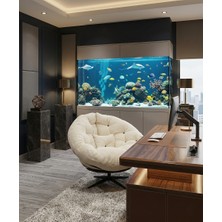 AVYNA Luxora Swıvel™ 360° Derece Döner Mekanizmalı Berjer Tekli Koltuk - Babyface Kumaş - Krem