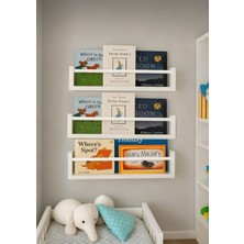 Özgürce 80 cm 3’lü Mdf Lam Montessori Raf ve Kitaplık, Şık ve Fonksiyonel Tasarım