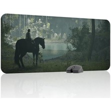 mousepad bastir Shadow Of The Colossus Kaymaz Dikişli Kauçuk Oyuncu Mousepad V5 - 90X40 Xxl Gaming Mouse Pad Fare Altlığı