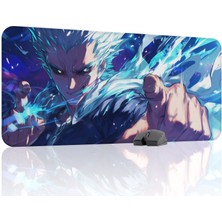mousepad bastir One Punch Man Kaymaz Dikişli Kauçuk Oyuncu Mousepad V5 - 90X40 Xxl Gaming Mouse Pad Fare Altlığı