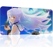 mousepad bastir Plastic Memories Kaymaz Dikişli Kauçuk Oyuncu Mousepad V3 - 90X40 Xxl Gaming Mouse Pad Fare Altlığı