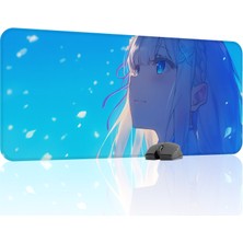 mousepad bastir Re Zero Kaymaz Dikişli Kauçuk Oyuncu Mousepad V1 - 90X40 Xxl Gaming Mouse Pad Fare Altlığı