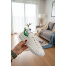 Enoch Kadın Kontrast Yaka Detaylı ve Bağcıklı Spor Ayakkabı