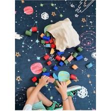 Özgürce Ahşap Montessori Eğitici Oyuncak, 10 Parça Açık Uçlu Küpler Seti