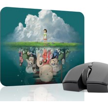 mousepad bastir Spirited Away Kaymaz Dikişli Kauçuk Oyuncu Mousepad V5 - 22X18 Gaming Mouse Pad Fare Altlığı