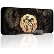 mousepad bastir Don't Starve Kaymaz Dikişli Kauçuk Oyuncu Mousepad V1 - 70X30 Xl Gaming Mouse Pad Fare Altlığı