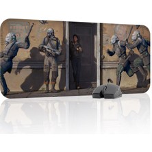 mousepad bastir Half Life Kaymaz Dikişli Kauçuk Oyuncu Mousepad V4 - 70X30 Xl Gaming Mouse Pad Fare Altlığı