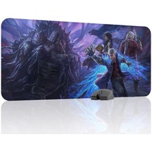 mousepad bastir Devil May Cry Kaymaz Dikişli Kauçuk Oyuncu Mousepad V4 - 90X40 Xxl Gaming Mouse Pad Fare Altlığı