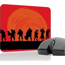 mousepad bastir Team Fortress Kaymaz Dikişli Kauçuk Oyuncu Mousepad V1 - 22X18 Gaming Mouse Pad Fare Altlığı