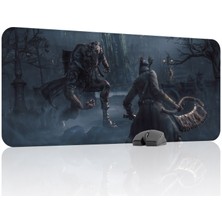 mousepad bastir Bloodborne Kaymaz Dikişli Kauçuk Oyuncu Mousepad V2 - 90X40 Xxl Gaming Mouse Pad Fare Altlığı