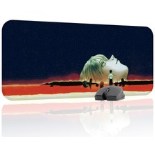 mousepad bastir Neon Genesis Evangelion Kaymaz Dikişli Kauçuk Oyuncu Mousepad V5 - 70X30 Xl Gaming Mouse Pad Fare Altlığı