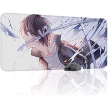 mousepad bastir Noragami Kaymaz Dikişli Kauçuk Oyuncu Mousepad V2 - 90X40 Xxl Gaming Mouse Pad Fare Altlığı
