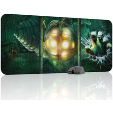 mousepad bastir Bioshock Kaymaz Dikişli Kauçuk Oyuncu Mousepad V5 - 90X40 Xxl Gaming Mouse Pad Fare Altlığı