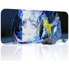 mousepad bastir Cyberpunk Edgerunners Kaymaz Dikişli Kauçuk Oyuncu Mousepad V2 - 70X30 Xl Gaming Mouse Pad Fare Altlığı