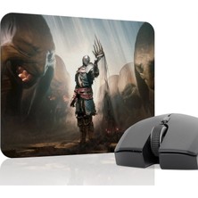 mousepad bastir Dark Souls Kaymaz Dikişli Kauçuk Oyuncu Mousepad V4 - 22X18 Gaming Mouse Pad Fare Altlığı