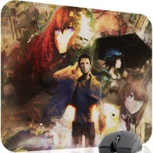 mousepad bastir Steins;gate Kaymaz Dikişli Kauçuk Oyuncu Mousepad V4 - 48X40 Xl Gaming Mouse Pad Fare Altlığı