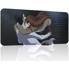 mousepad bastir Steins;gate Kaymaz Dikişli Kauçuk Oyuncu Mousepad V2 - 90X40 Xxl Gaming Mouse Pad Fare Altlığı