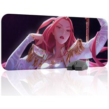mousepad bastir Kpop Demon Hunters Kaymaz Dikişli Kauçuk Oyuncu Mousepad V5 - 70X30 Xl Gaming Mouse Pad Fare Altlığı
