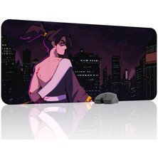 mousepad bastir Katana Zero Kaymaz Dikişli Kauçuk Oyuncu Mousepad V3 - 90X40 Xxl Gaming Mouse Pad Fare Altlığı