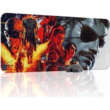 mousepad bastir Metal Gear Solid Kaymaz Dikişli Kauçuk Oyuncu Mousepad V3 - 90X40 Xxl Gaming Mouse Pad Fare Altlığı