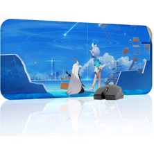 mousepad bastir Blue Archive Kaymaz Dikişli Kauçuk Oyuncu Mousepad V5 - 70X30 Xl Gaming Mouse Pad Fare Altlığı