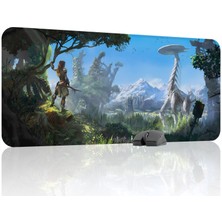 mousepad bastir Horizon Zero Kaymaz Dikişli Kauçuk Oyuncu Mousepad V5 - 90X40 Xxl Gaming Mouse Pad Fare Altlığı