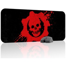 mousepad bastir Gears Of War Kaymaz Dikişli Kauçuk Oyuncu Mousepad V2 - 70X30 Xl Gaming Mouse Pad Fare Altlığı
