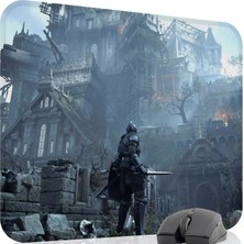 mousepad bastir Demon's Souls Kaymaz Dikişli Kauçuk Oyuncu Mousepad V5 - 48X40 Xl Gaming Mouse Pad Fare Altlığı