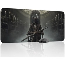 mousepad bastir Bloodborne Kaymaz Dikişli Kauçuk Oyuncu Mousepad V1 - 90X40 Xxl Gaming Mouse Pad Fare Altlığı