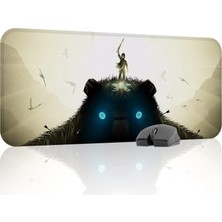 mousepad bastir Shadow Of The Colossus Kaymaz Dikişli Kauçuk Oyuncu Mousepad V3 - 70X30 Xl Gaming Mouse Pad Fare Altlığı