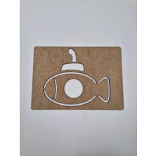 Özgürce Denizaltı Ahşap Montessori Çizim Seti, 21X15 Cm, Okul ve Sanat Aktivitesi