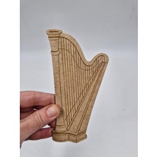 Özgürce 10 Adet Ahşap Boyama Müzik Aletleri Seti, Montessori Serisi, 15 cm