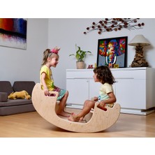 Özgürce Ahşap Montessori Tahterevalli ve Çok Fonksiyonlu Salıncak Seti