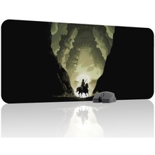 mousepad bastir Shadow Of The Colossus Kaymaz Dikişli Kauçuk Oyuncu Mousepad V1 - 90X40 Xxl Gaming Mouse Pad Fare Altlığı