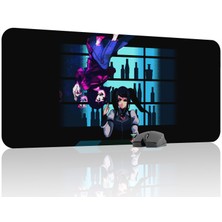 mousepad bastir Va-11 Hall-A Kaymaz Dikişli Kauçuk Oyuncu Mousepad V1 - 90X40 Xxl Gaming Mouse Pad Fare Altlığı