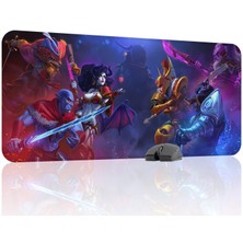 mousepad bastir Dota 2 Kaymaz Dikişli Kauçuk Oyuncu Mousepad V1 - 90X40 Xxl Gaming Mouse Pad Fare Altlığı