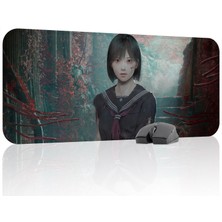 mousepad bastir Silent Hill Kaymaz Dikişli Kauçuk Oyuncu Mousepad V1 - 70X30 Xl Gaming Mouse Pad Fare Altlığı