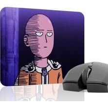 mousepad bastir One Punch Man Kaymaz Dikişli Kauçuk Oyuncu Mousepad V1 - 22X18 Gaming Mouse Pad Fare Altlığı