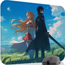 mousepad bastir Sword Art Online Kaymaz Dikişli Kauçuk Oyuncu Mousepad V1 - 48X40 Xl Gaming Mouse Pad Fare Altlığı
