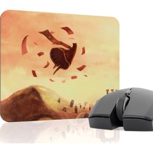 mousepad bastir Journey Kaymaz Dikişli Kauçuk Oyuncu Mousepad V4 - 22X18 Gaming Mouse Pad Fare Altlığı