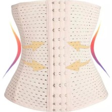 Lüx Wood Erkek Sporcu Abdominal 3 Sıra Kancalı Bel Şekillendirici Göbek Sıkılaştırıcı Sporcu Korsesi