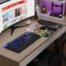 mousepad bastir Koe No Katachi Kaymaz Dikişli Kauçuk Oyuncu Mousepad V4 - 48X40 Xl Gaming Mouse Pad Fare Altlığı