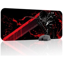 mousepad bastir Berserk Kaymaz Dikişli Kauçuk Oyuncu Mousepad V2 - 70X30 Xl Gaming Mouse Pad Fare Altlığı